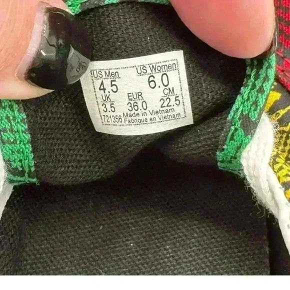 Vans Era Snake Python Rasta Colors Low Top Lace-Up‎ Sneakers - Women’s Size 6 - Picture 10 of 11